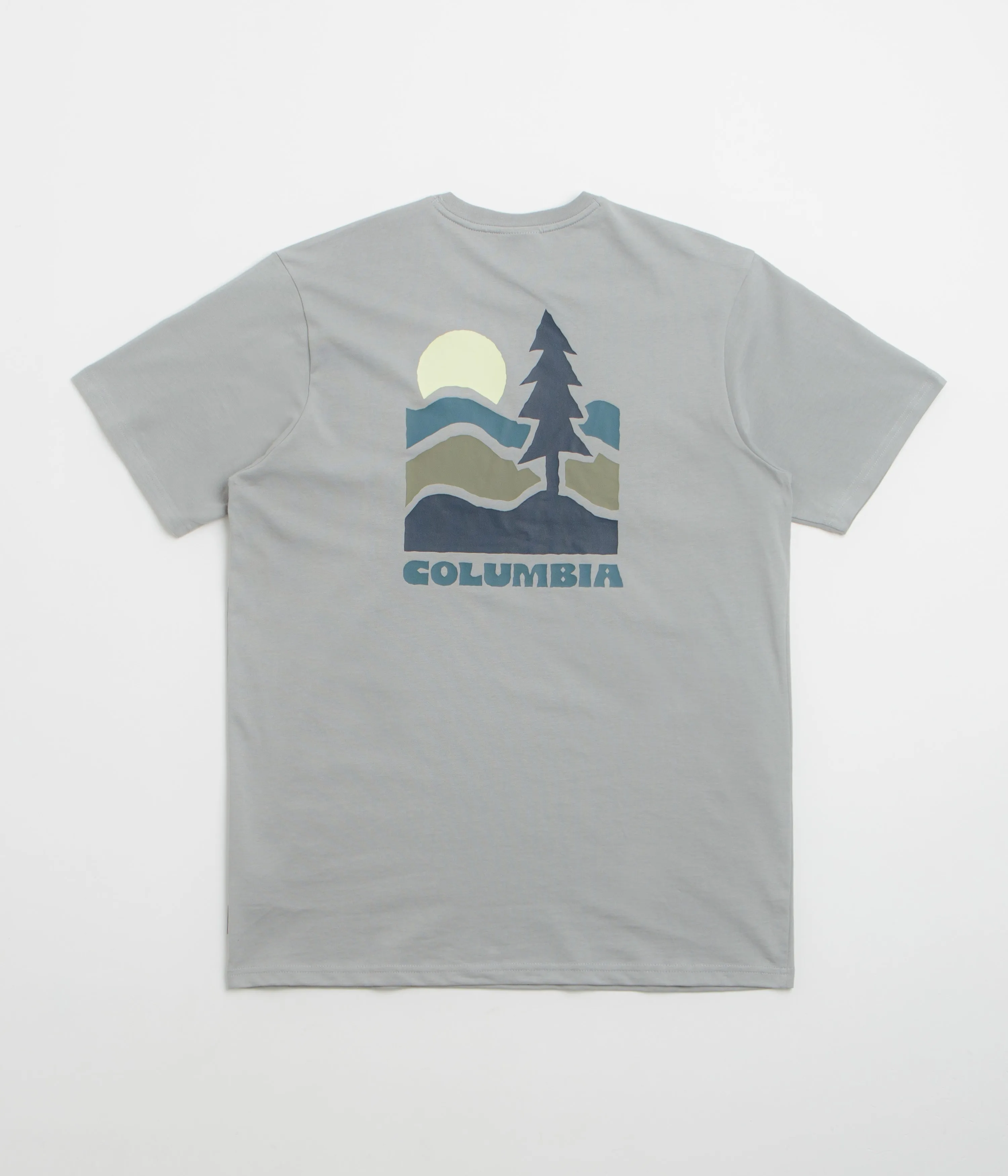 Columbia Explorers Canyon Back T-Shirt - Columbia Grey / Get Hiked Trendy Colors dry environment