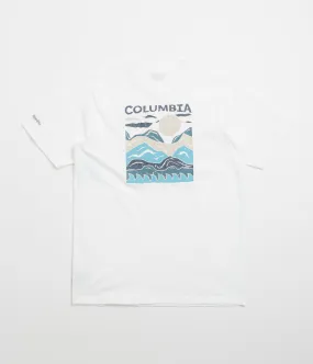 Columbia Explorers Canyon Back T-Shirt - White / Peaks and Waves table tennis