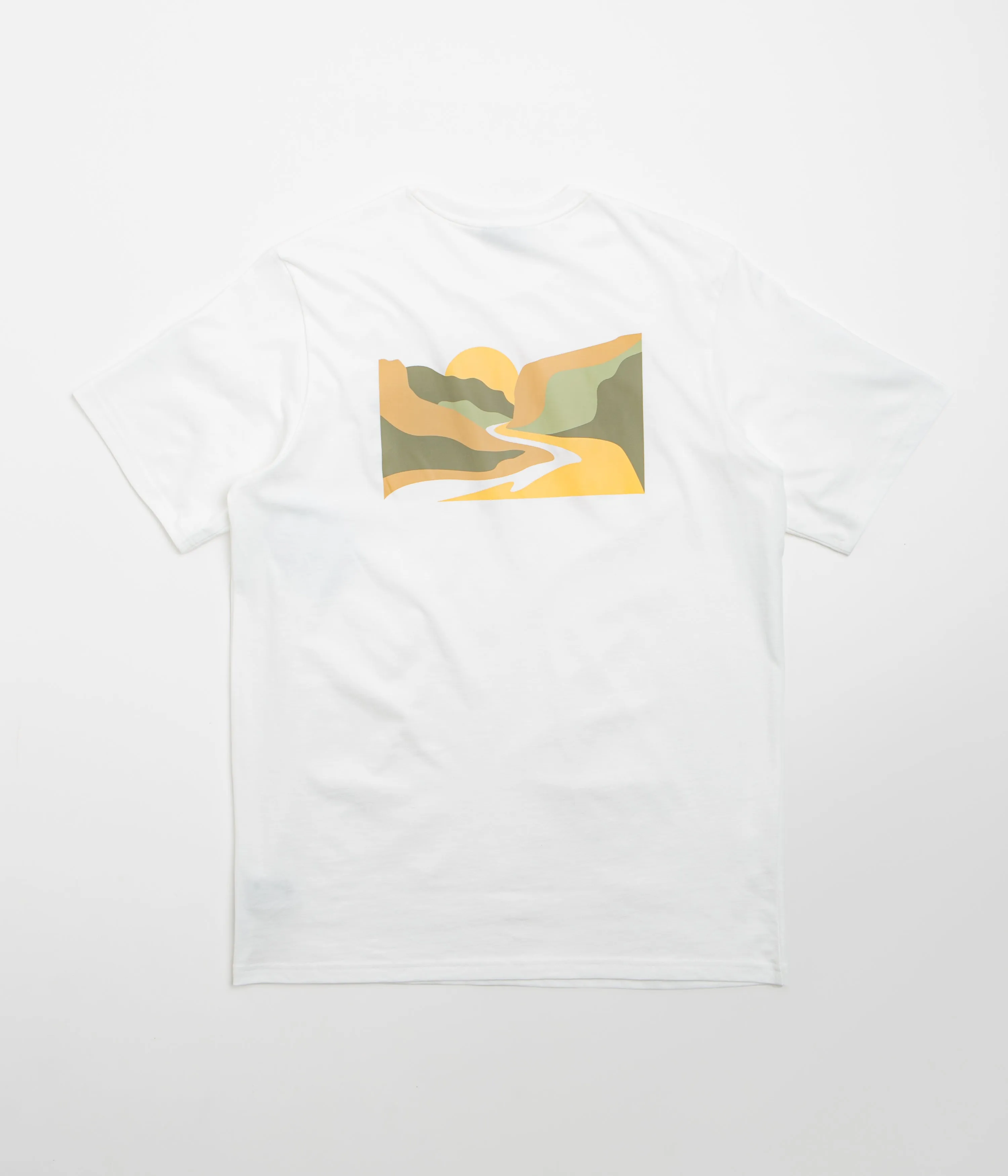 Columbia Explorers Canyon Back T-Shirt - White / Trailscape hot air balloon venue shooting event