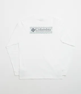 romper silhouette Date Columbia Explorers Canyon Long Sleeve T-Shirt - White / Branded Blanket