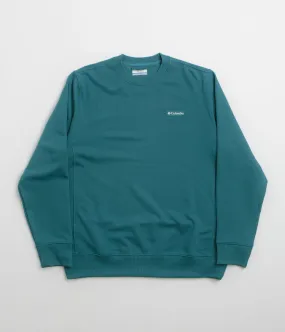 Cuffed Sleeves Columbia Marble Canyon Crewneck Sweatshirt - River Blue