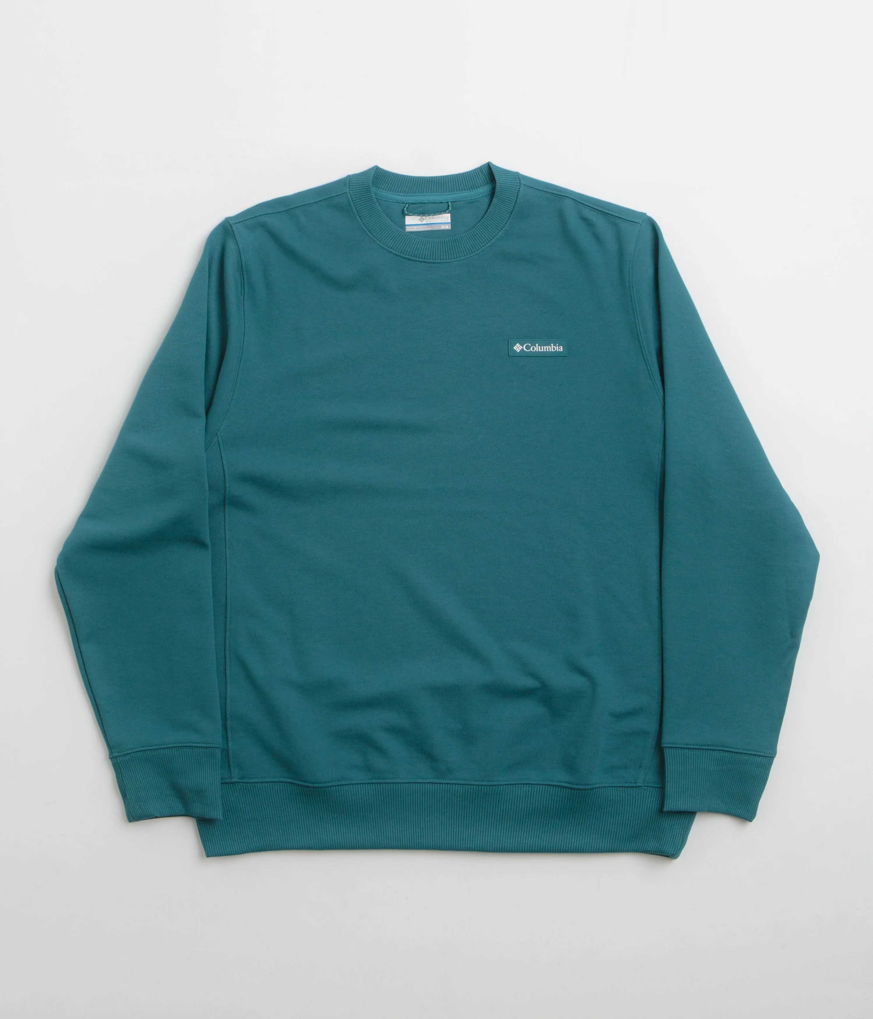 Cuffed Sleeves Columbia Marble Canyon Crewneck Sweatshirt - River Blue