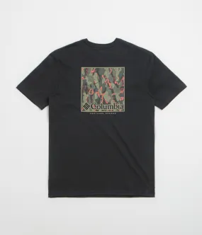 Columbia North Cascades T-Shirt - Black / Framed Treebark Quiet neighborhood Long Length
