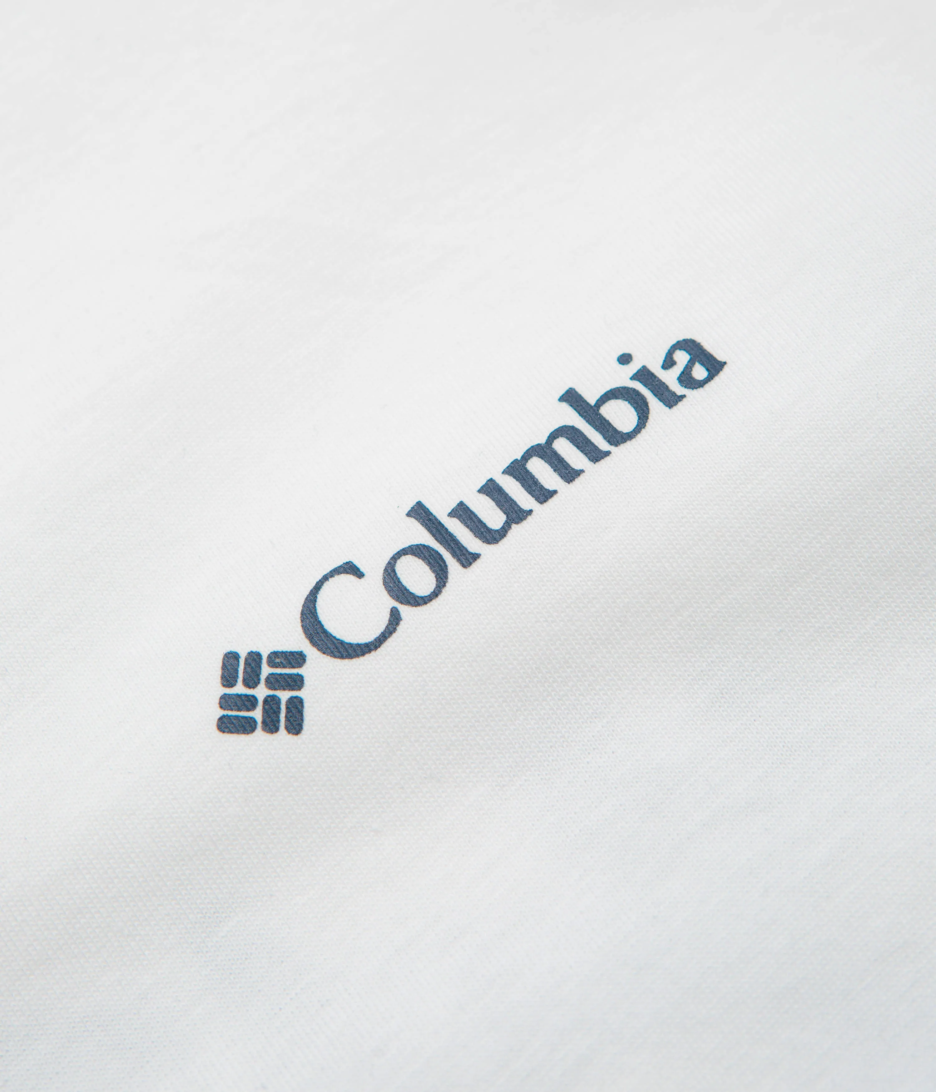 Embroidered Details Columbia Rapid Ridge Back Graphic II T-Shirt - White / Heavenly Horizons