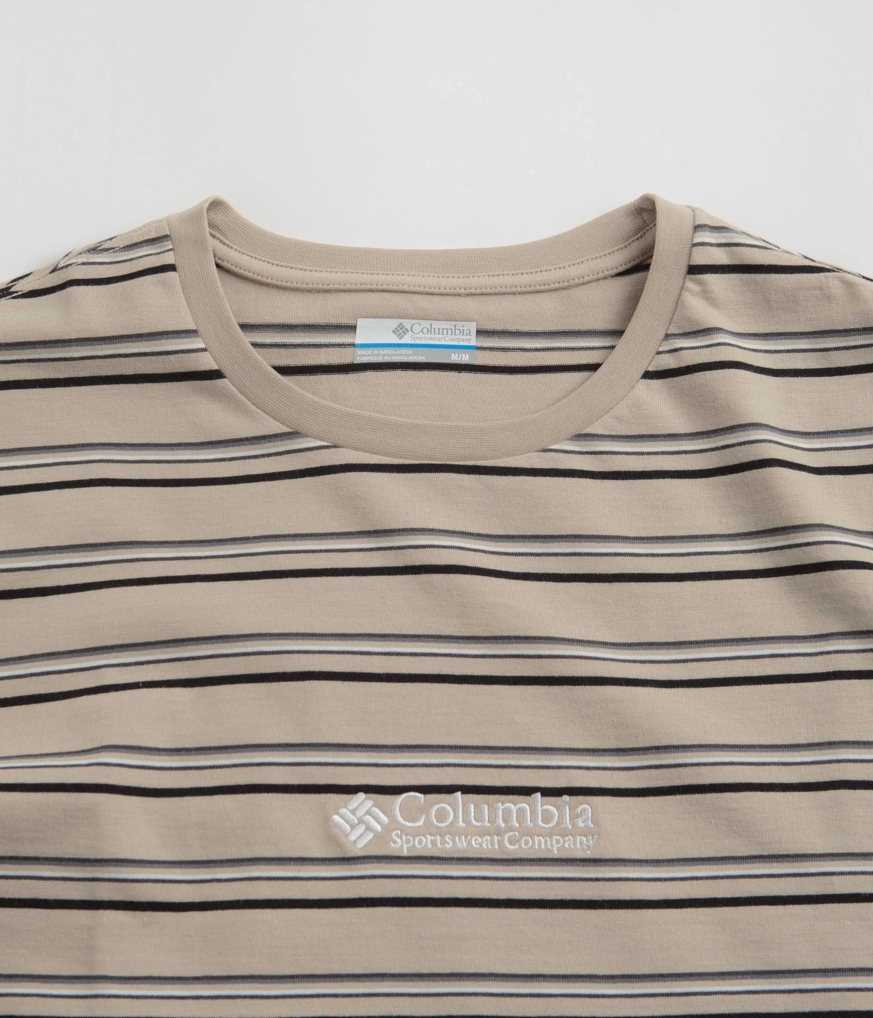 Mid-waisted Columbia Somer Slope Striped T-Shirt - Ancient Fossil