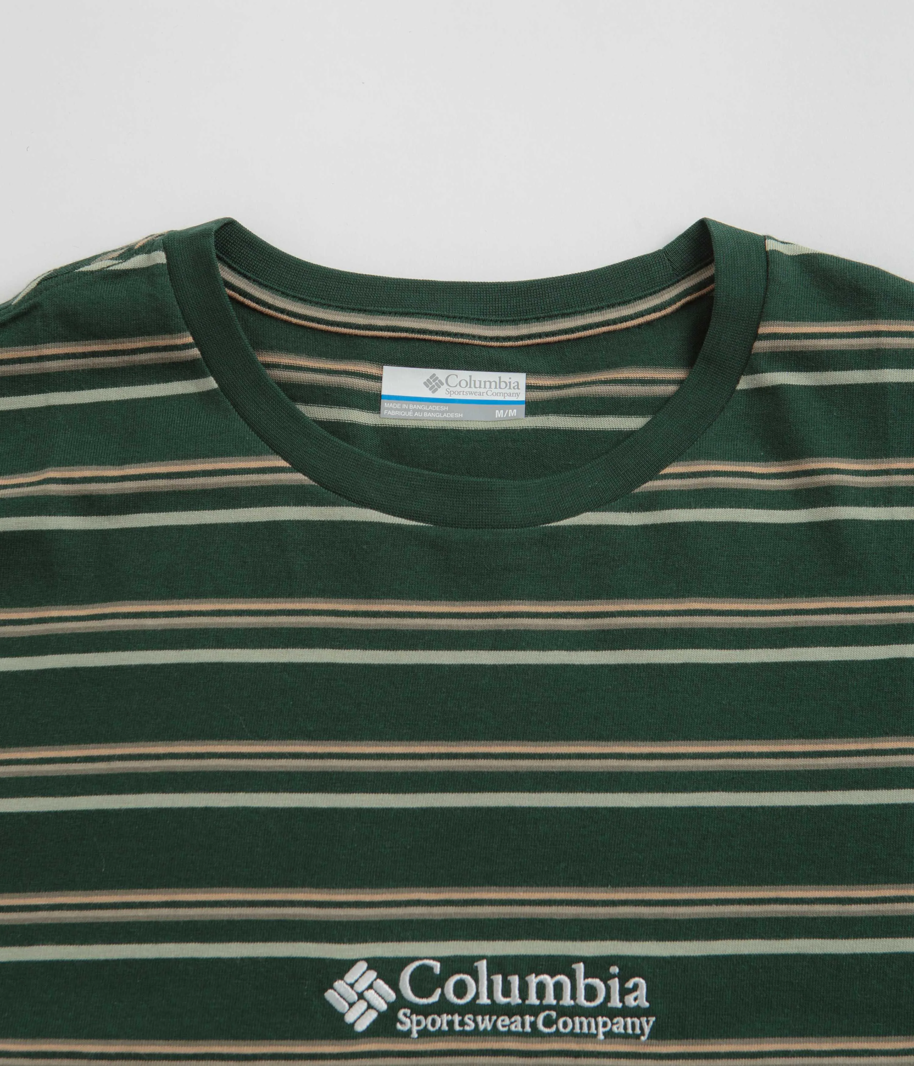 Columbia Somer Slope Striped T-Shirt - Spruce Skinny
