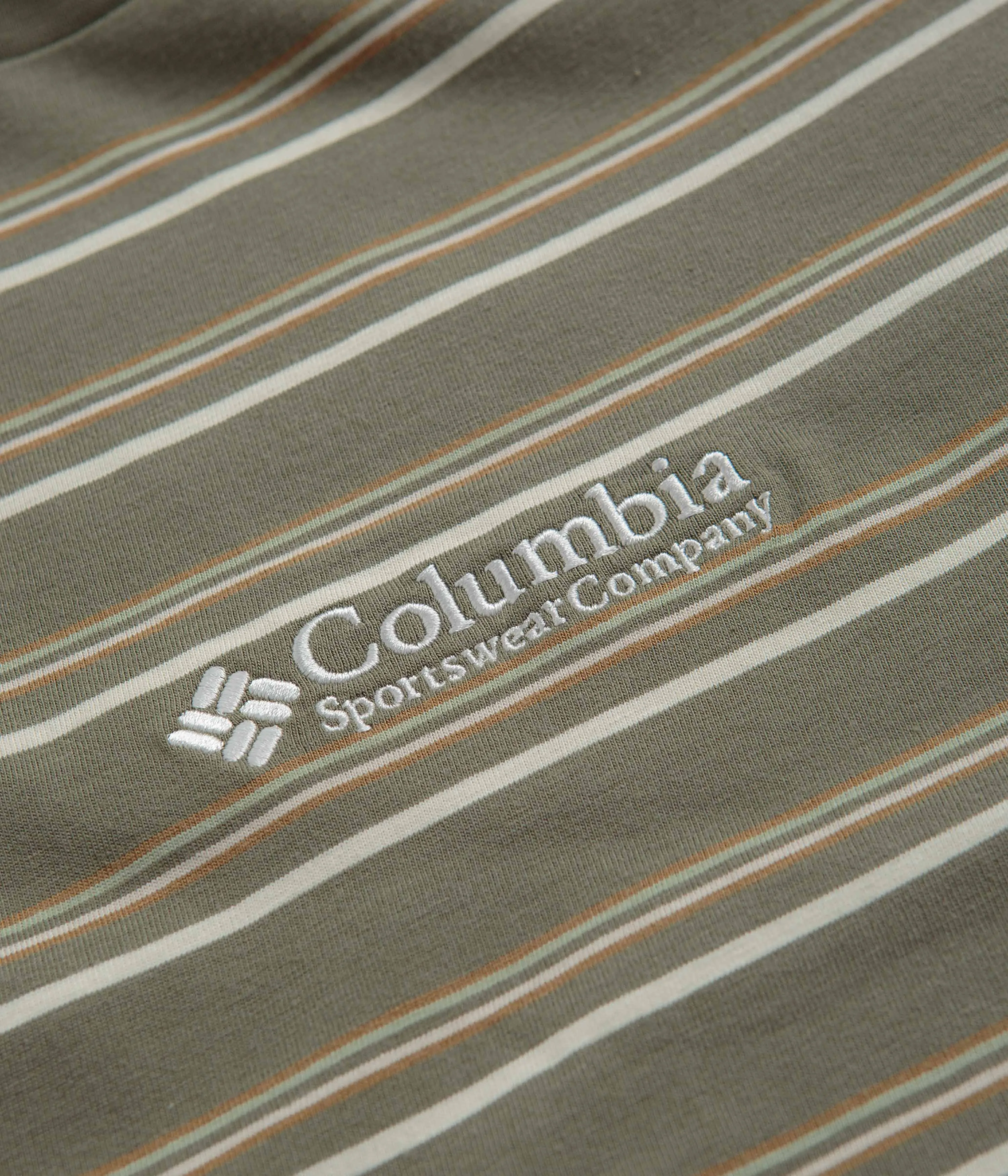 Columbia Somer Slope Striped T-Shirt - Stone Green Brand-name Generic