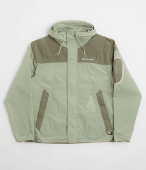 Columbia Challenger II Windbreaker Jacket - Safari / Stone Green suitable for sports competitions Gore-Tex