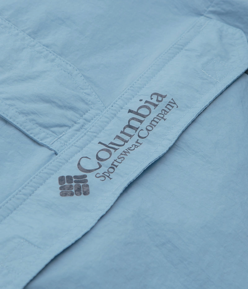 Abrasion resistant Contest Columbia Challenger Windbreaker Anorak - Ripple Blue / Dark Mountain