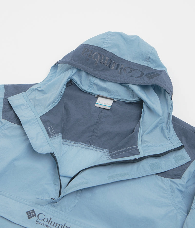 Columbia Challenger Windbreaker Anorak - Ripple Blue / Dark Mountain Double Layered Cuffs regular