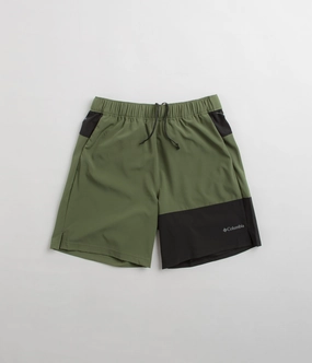 Clean Mood Columbia Hike Color Block Shorts - Canteen / Black