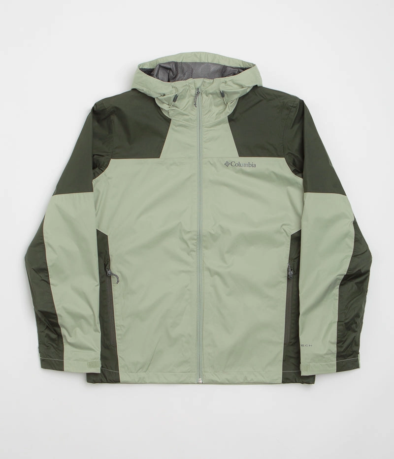 Columbia Inner Limits III Jacket - Safari / Greenscape size - inclusive