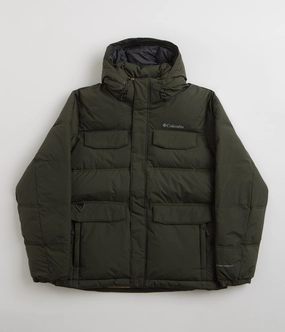 Columbia Landroamer Puffer Jacket - Greenscape Full Zip Closure Hiking Ready