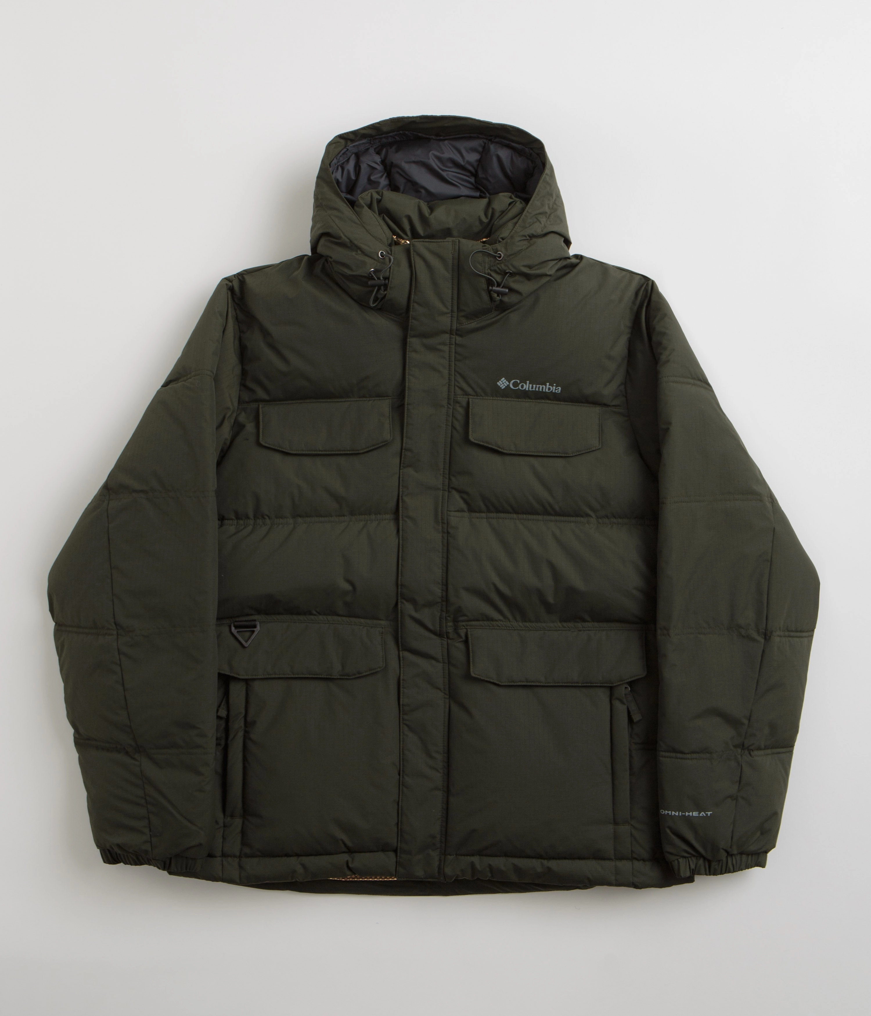 Columbia Landroamer Puffer Jacket - Greenscape Full Zip Closure Hiking Ready