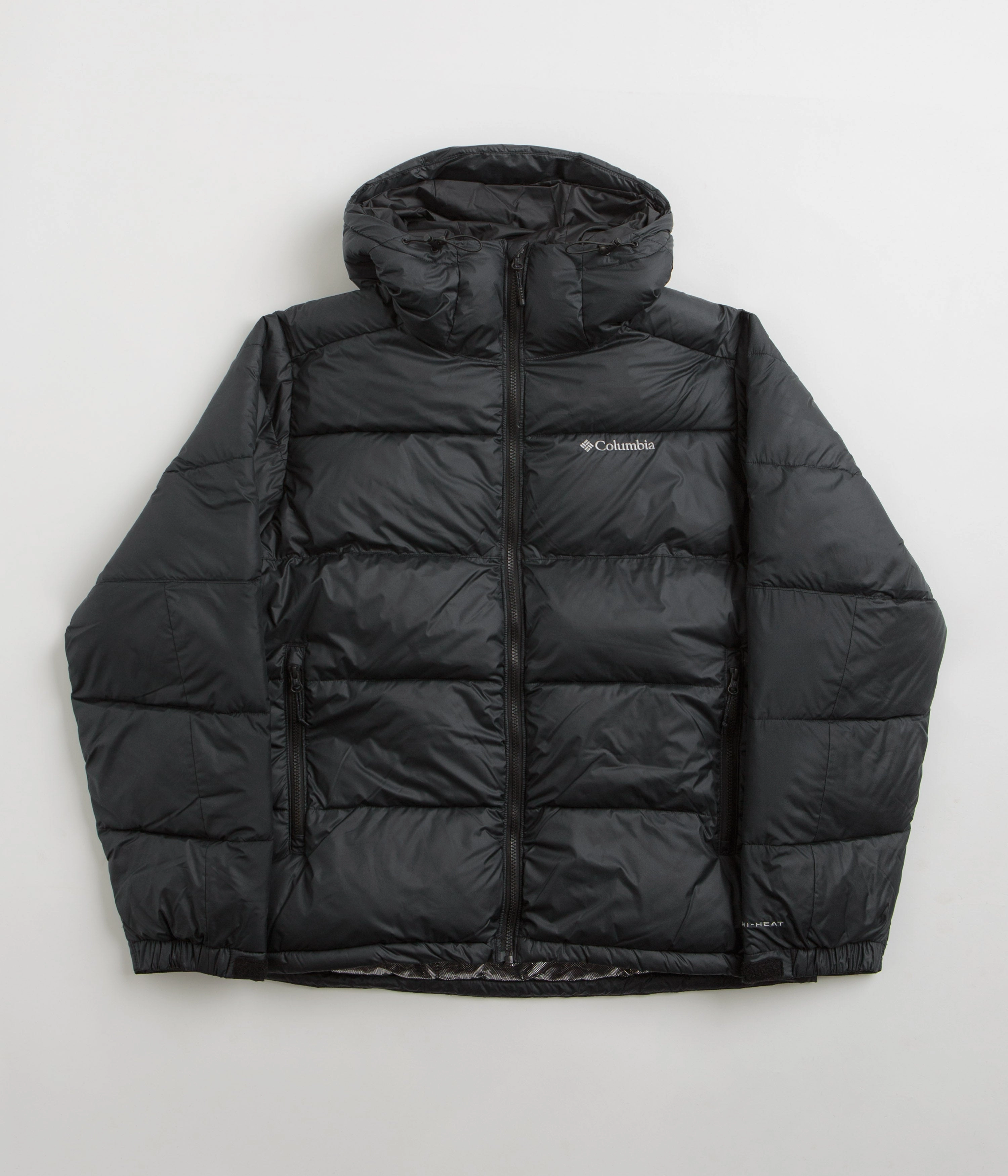 Columbia Pike Lake II Hooded Jacket - Black / Black Double Layered Cuffs