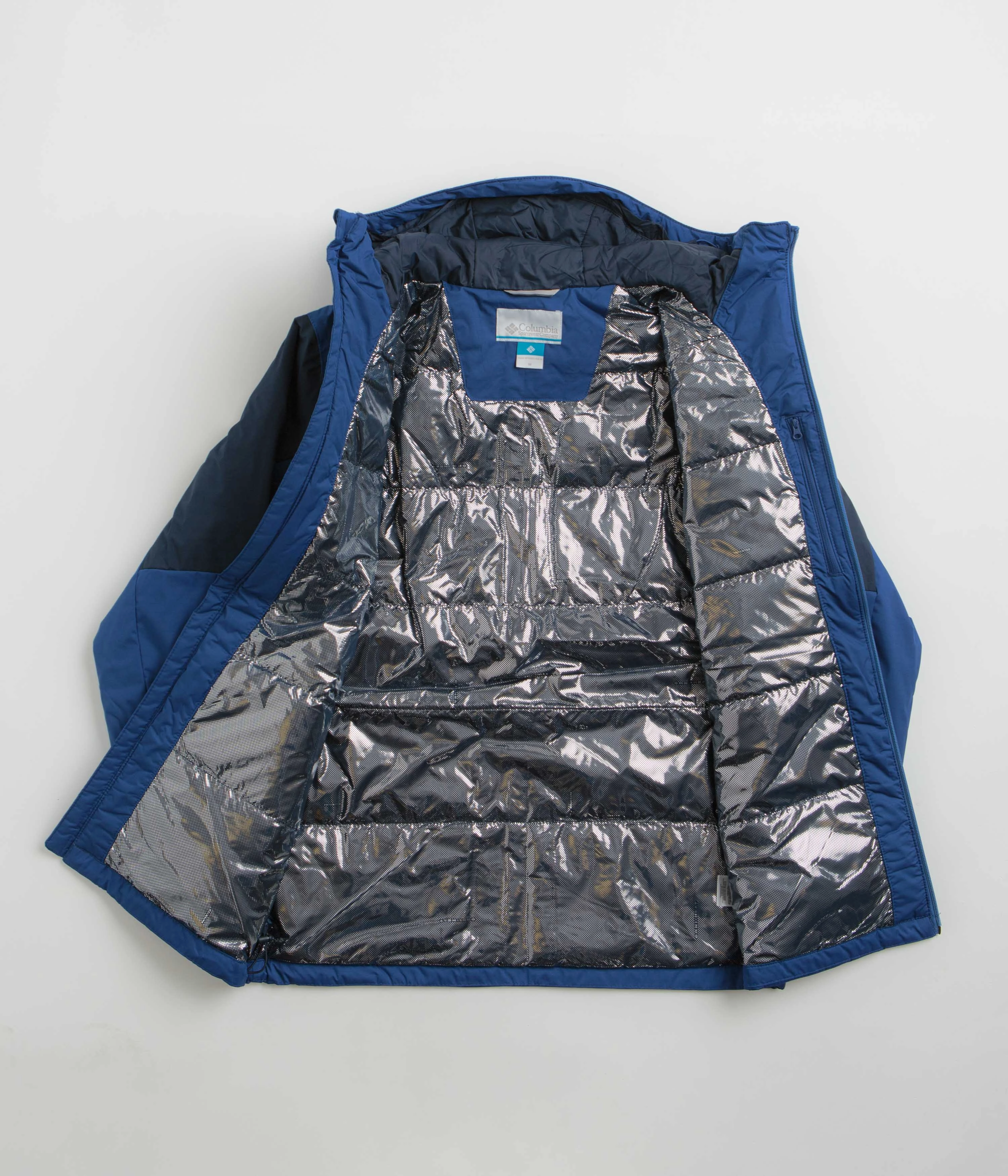 chest pockets Columbia Point Park II Insulated Jacket - Mountain Blue / Collegiate Navy