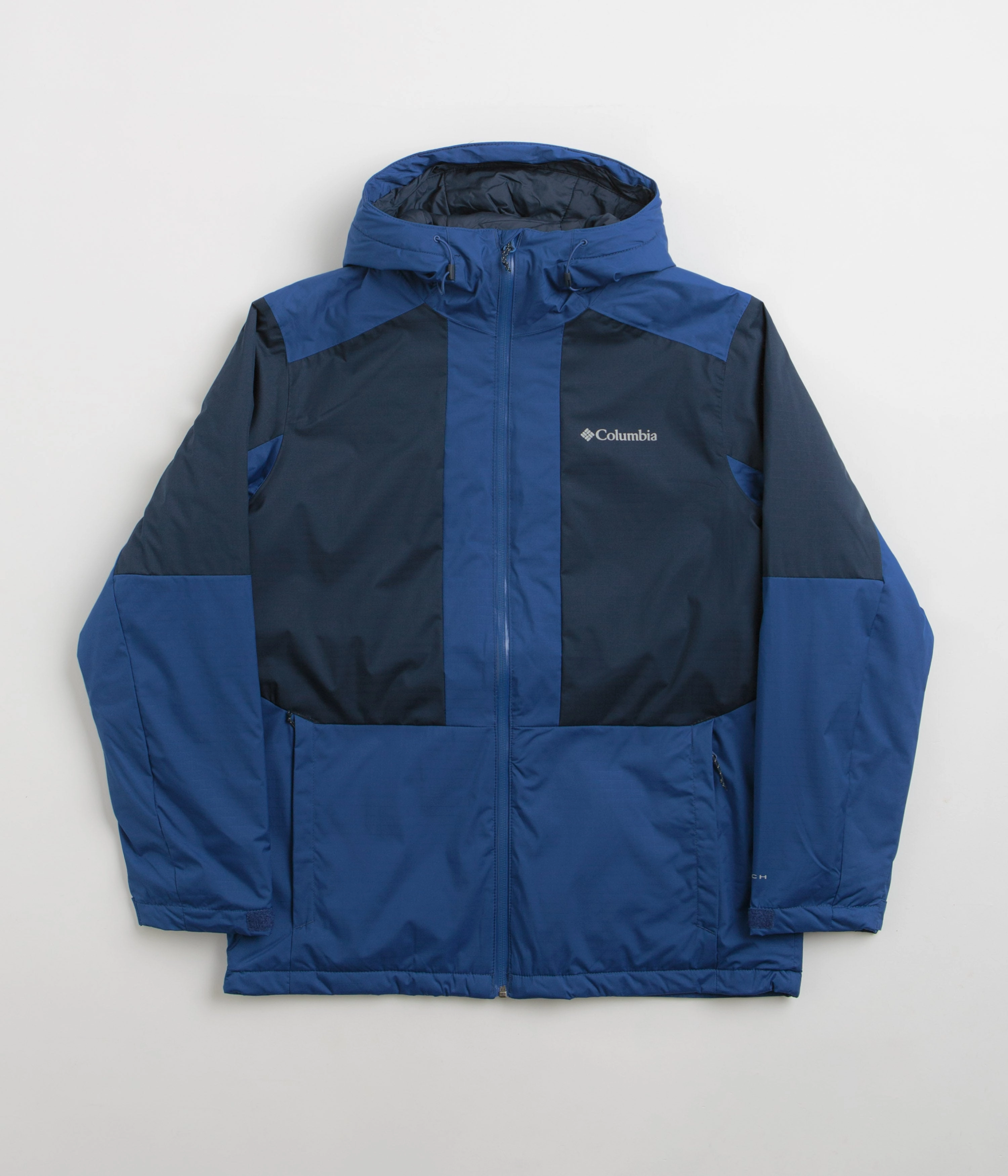 Cream Columbia Point Park II Insulated Jacket - Mountain Blue / Collegiate Navy