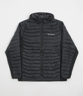 Fresh Appeal All Purpose Outerwear Columbia Powder Pass Hybrid Hooded Jacket - Black