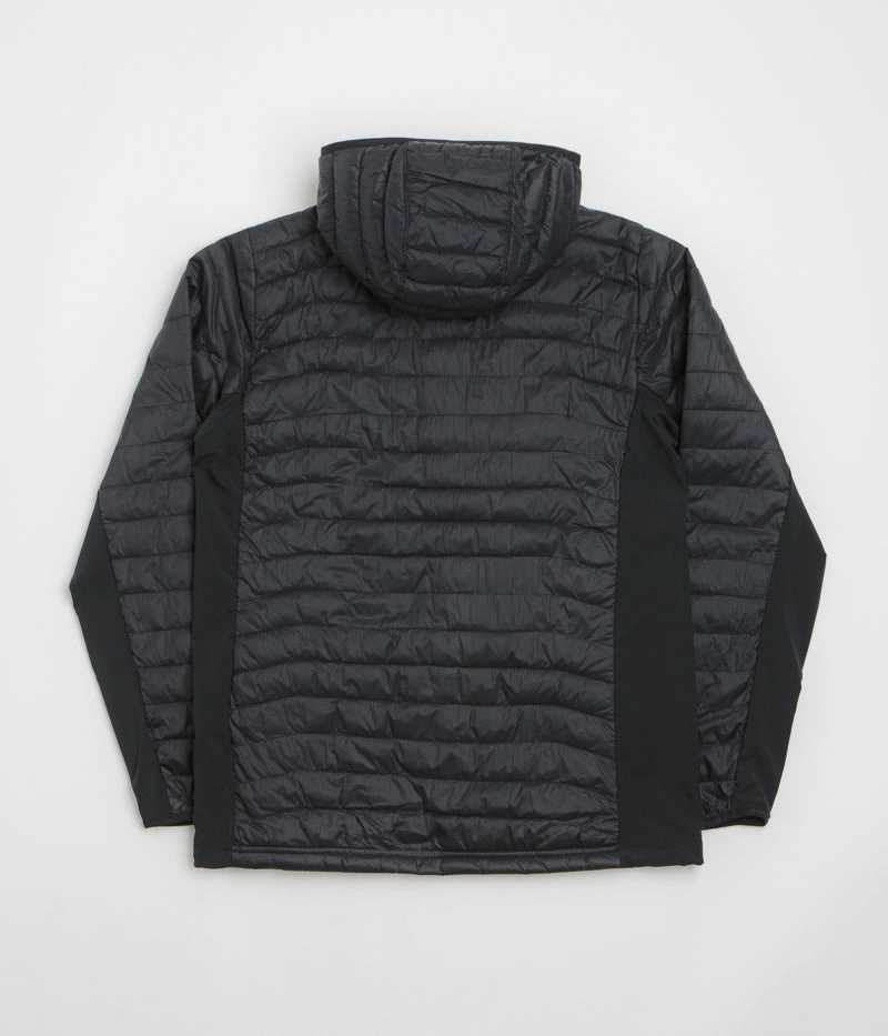 sunrise Temperature Regulating Columbia Powder Pass Hybrid Hooded Jacket - Black
