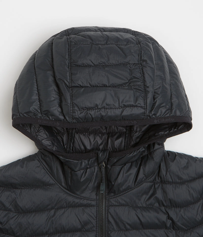 Windshield Coat Columbia Powder Pass Hybrid Hooded Jacket - Black
