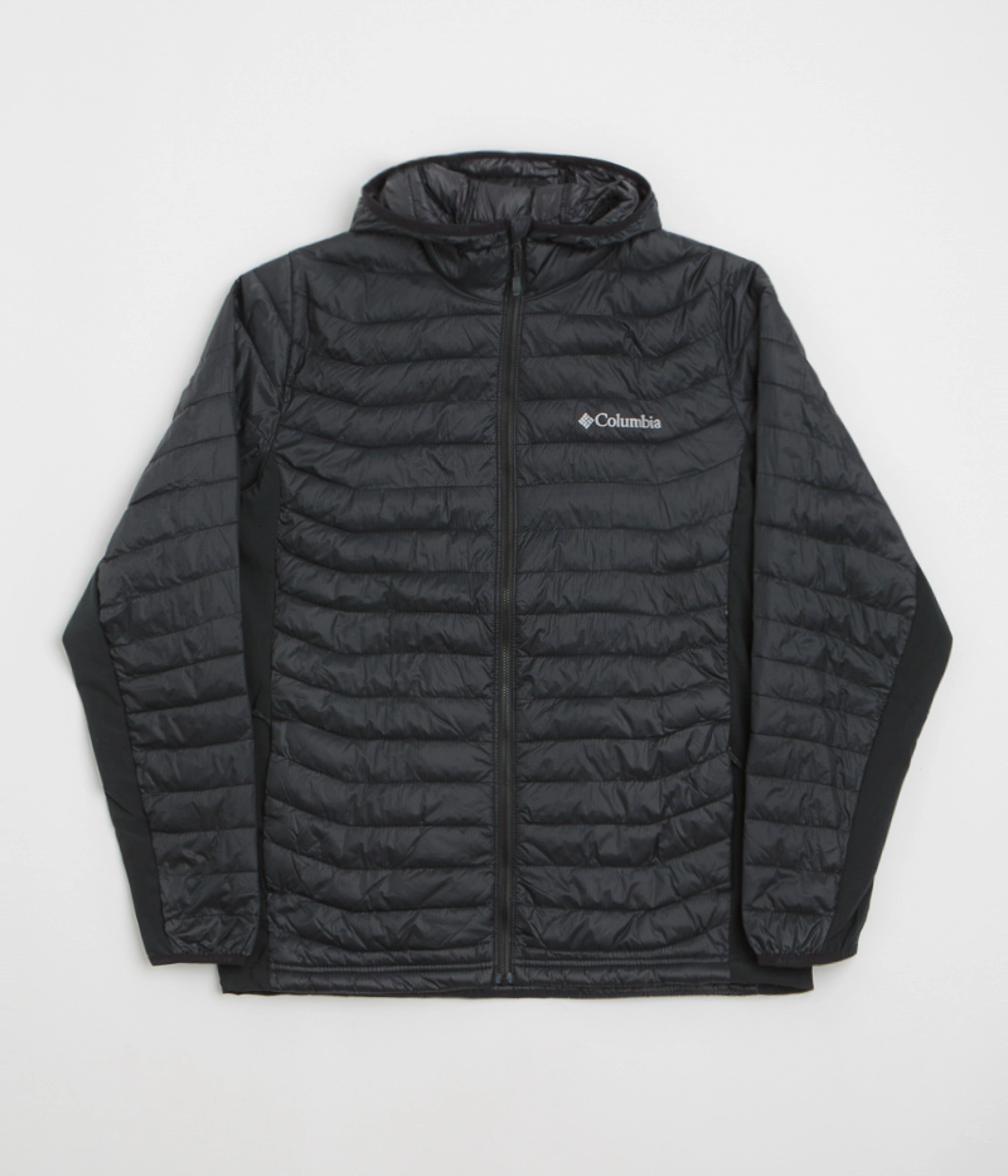 Fresh Appeal All Purpose Outerwear Columbia Powder Pass Hybrid Hooded Jacket - Black