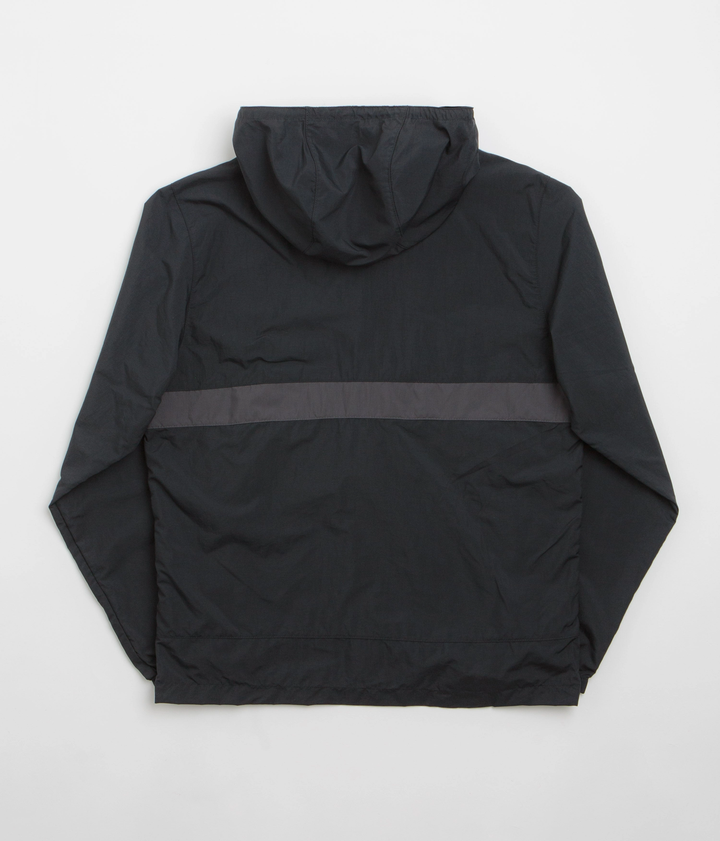 Discover High Visibility Accents Columbia Spire Valley Hooded Windbreaker Jacket - Black / Shark