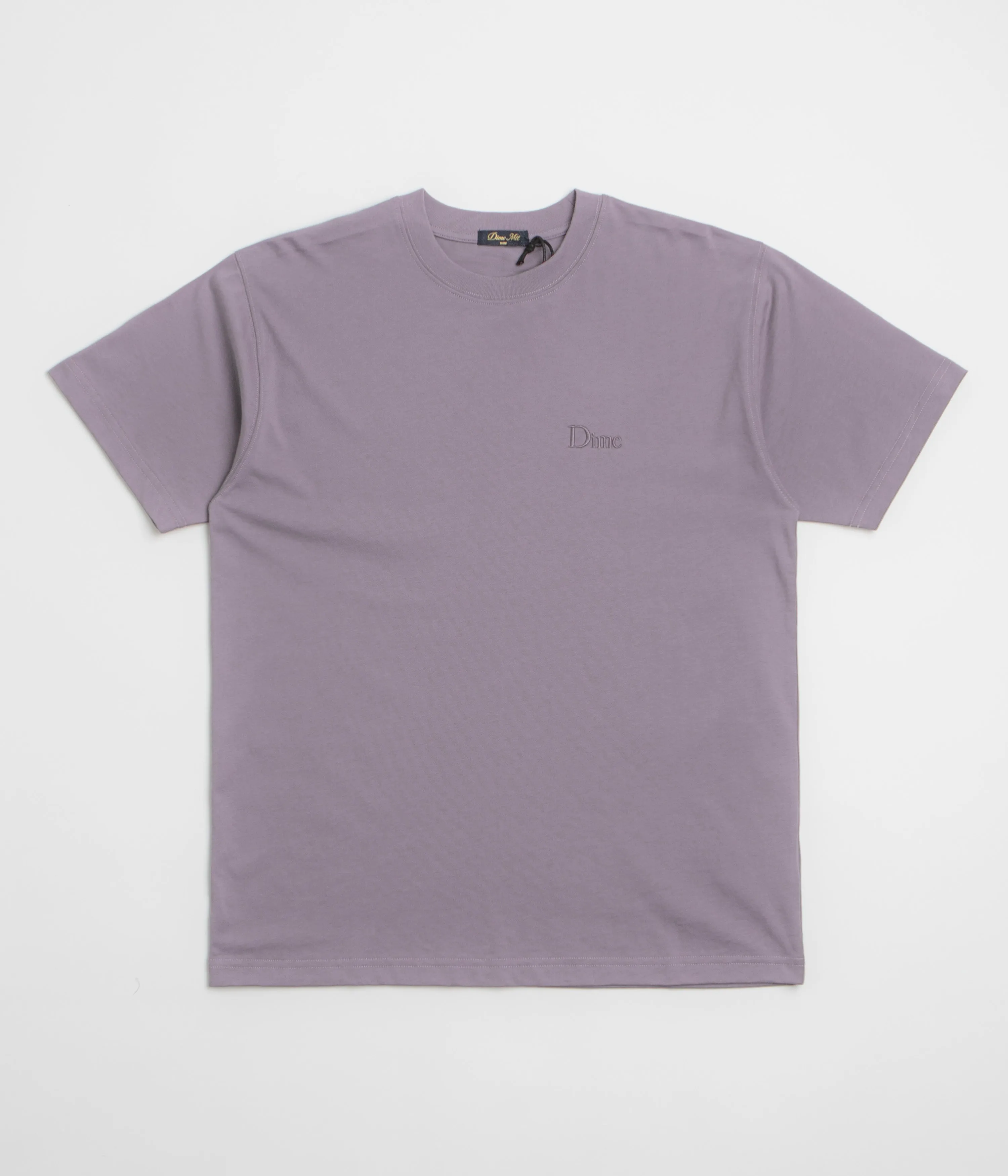 binding Airbnb Dime Classic Small Logo T-Shirt - Plum Grey