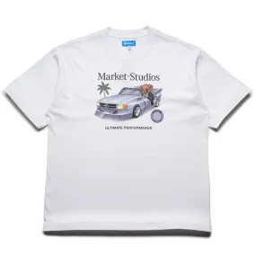 Market Des Bear Tee - White simple design