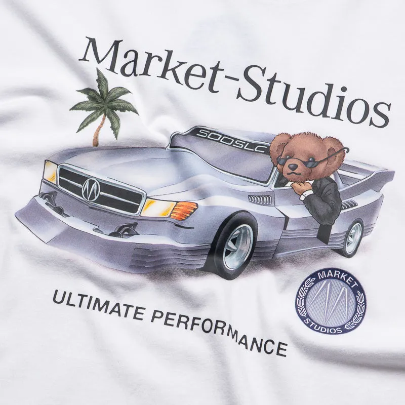 golfing venue Market Des Bear Tee - White