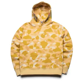 Thermal Insulation Layer A Bathing Ape Color Camo Shark Pullover Hoodie - Yellow