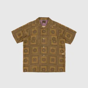 Asymmetrical Cut Festive Look CHAIN BORDER JQ. S/S CLASSIC SHIRT