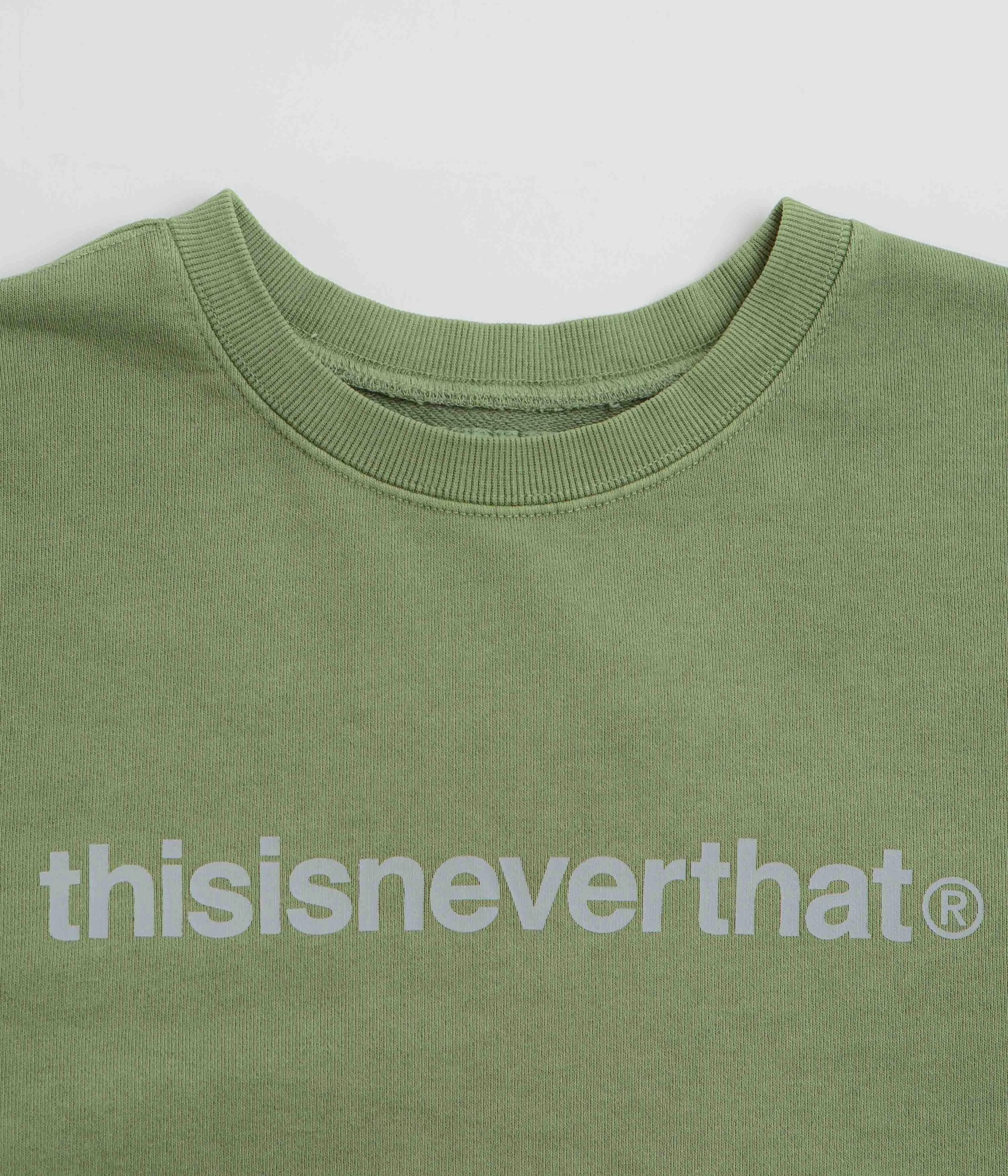 ethnic print thisisneverthat T-Logo LT Crewneck Sweatshirt - Moss