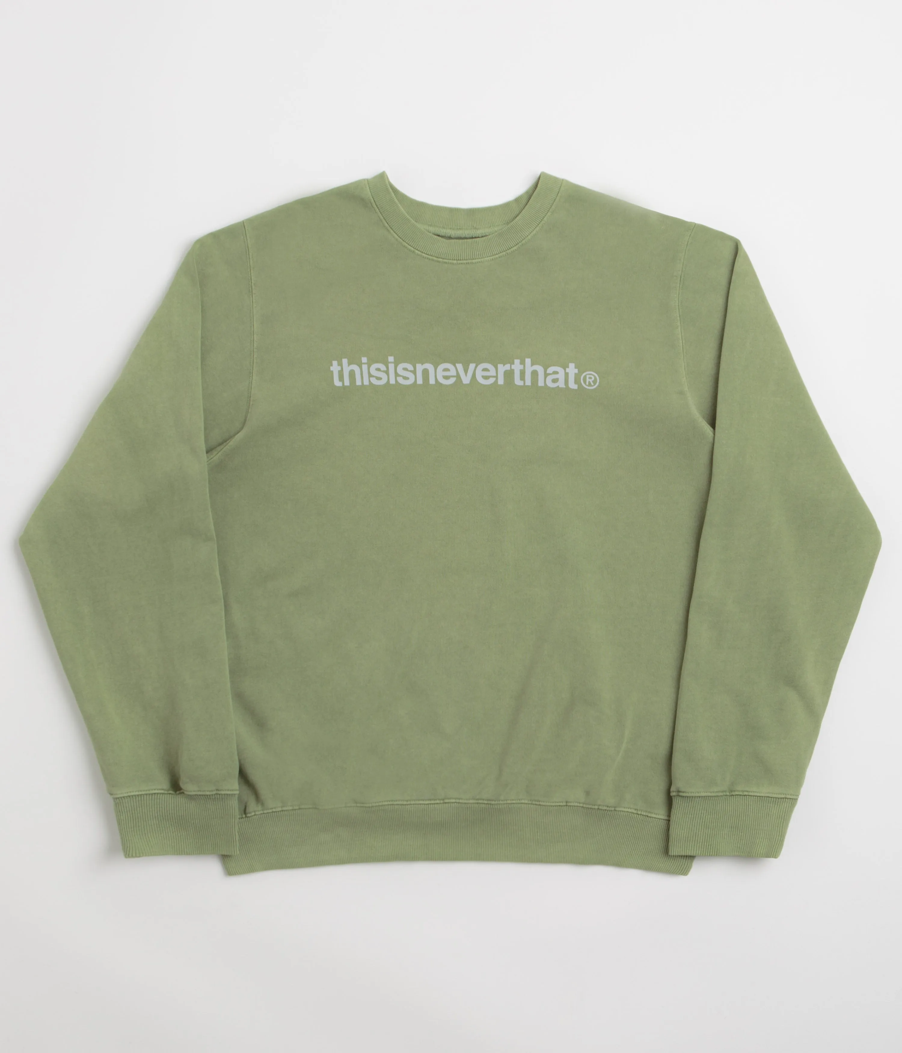 Comfortable clothing thisisneverthat T-Logo LT Crewneck Sweatshirt - Moss