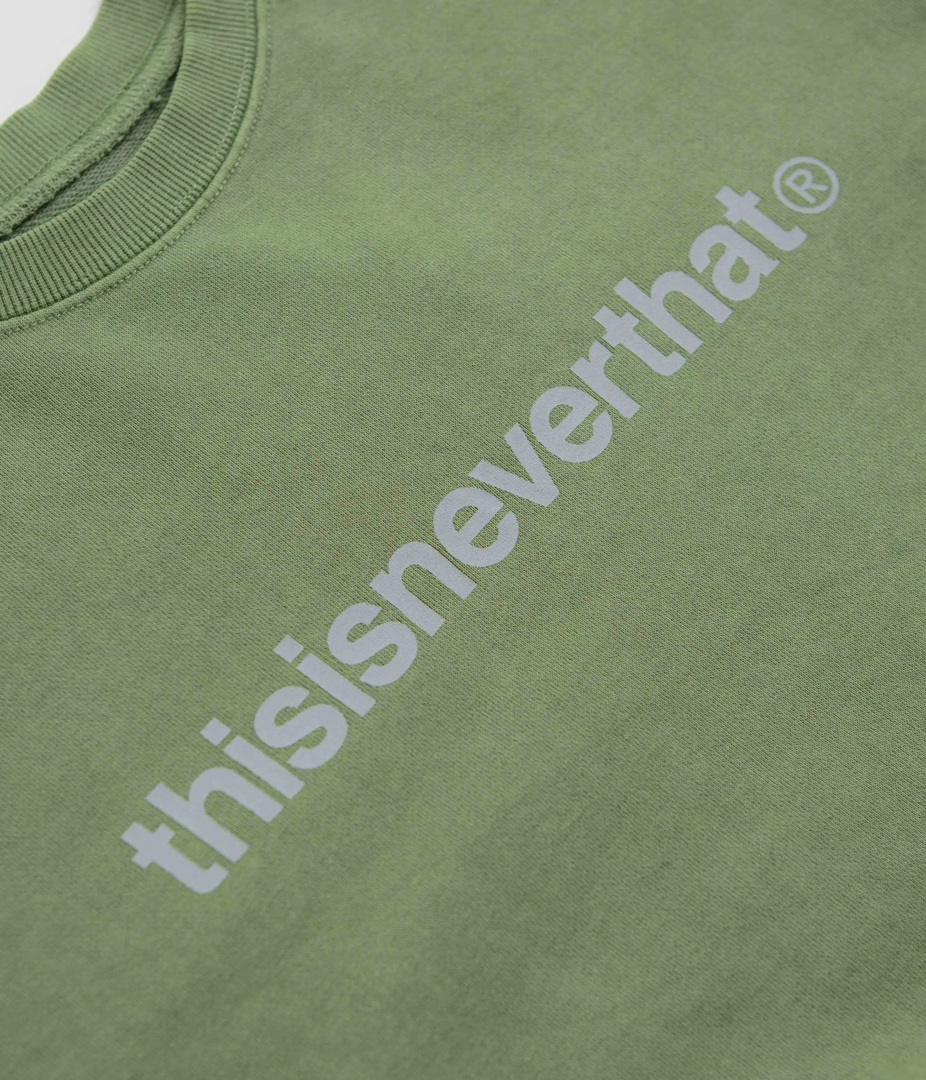 thisisneverthat T-Logo LT Crewneck Sweatshirt - Moss appropriate for weekdays