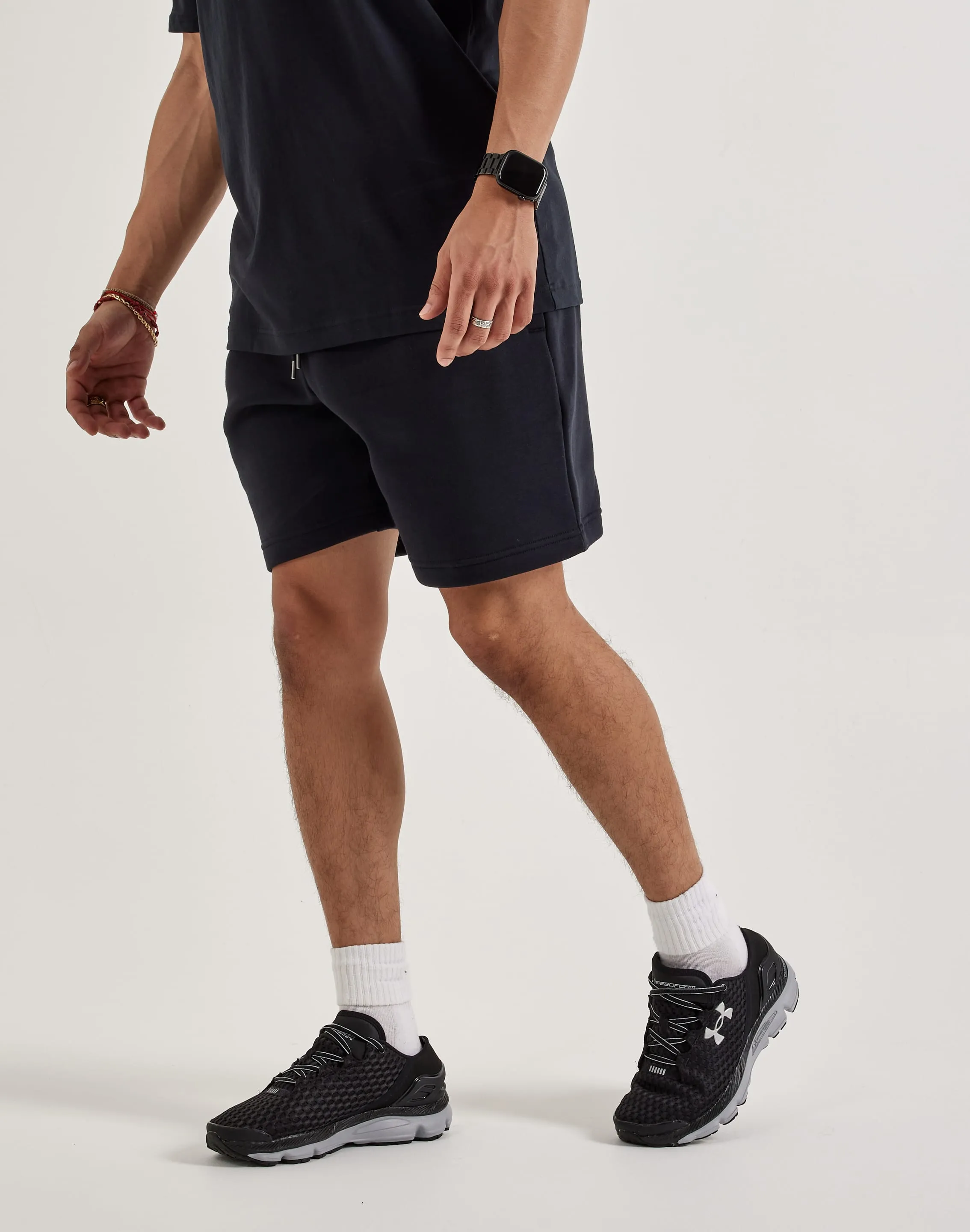 Layered Hem Details Cool Nylon Under Armour Icon Fleece Shorts