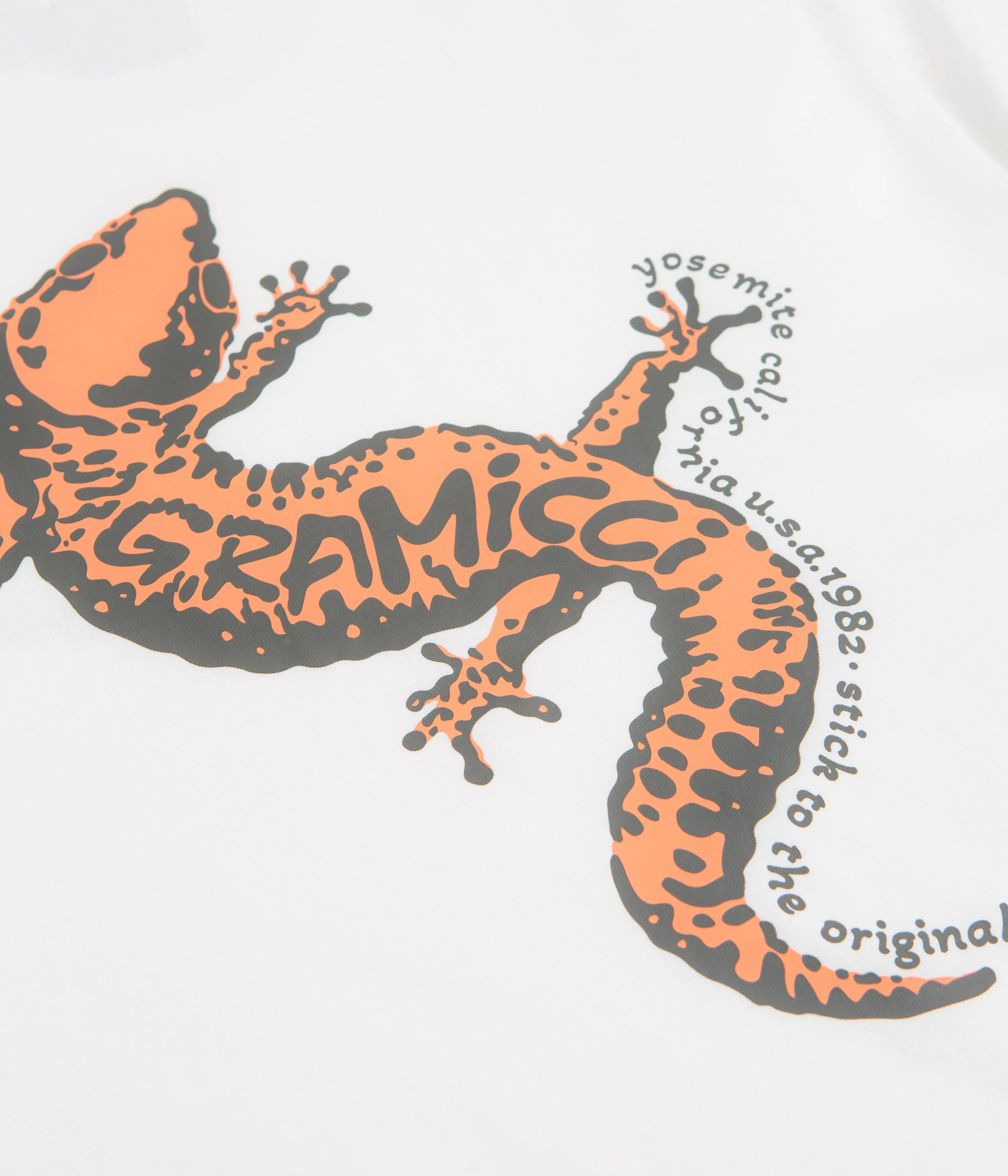 Gramicci Gecko T-Shirt - White Fashion Design Prom look