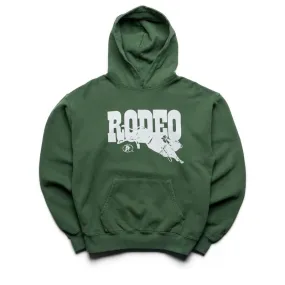 One Of These Days Go Rodeo Hoodie - Forest Green Streetwear Style