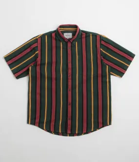 Checkered Style Team Building Carhartt Jarrell Short Sleeve Shirt - Jarrell Stripe / Conifer / Black