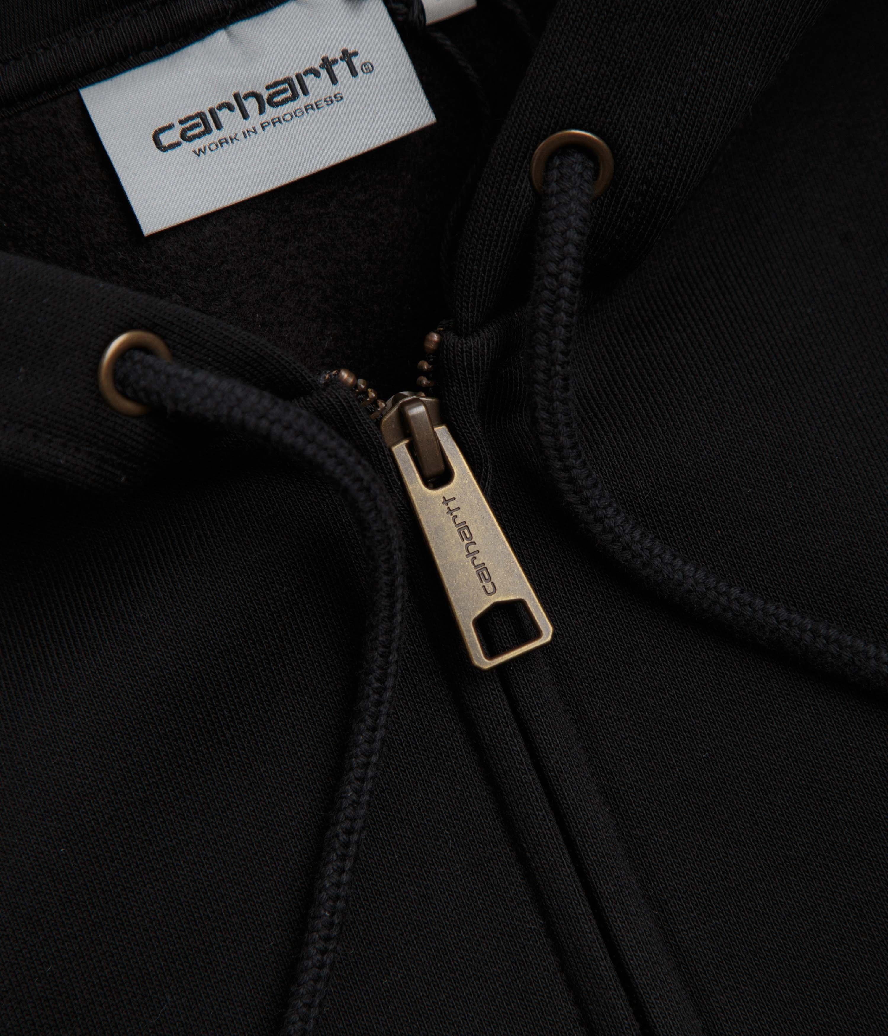 Essential Warmth Carhartt Hooded Chase Jacket - Black / Gold