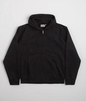 Carhartt Hooded Chase Jacket - Black / Gold Hold Travel Light