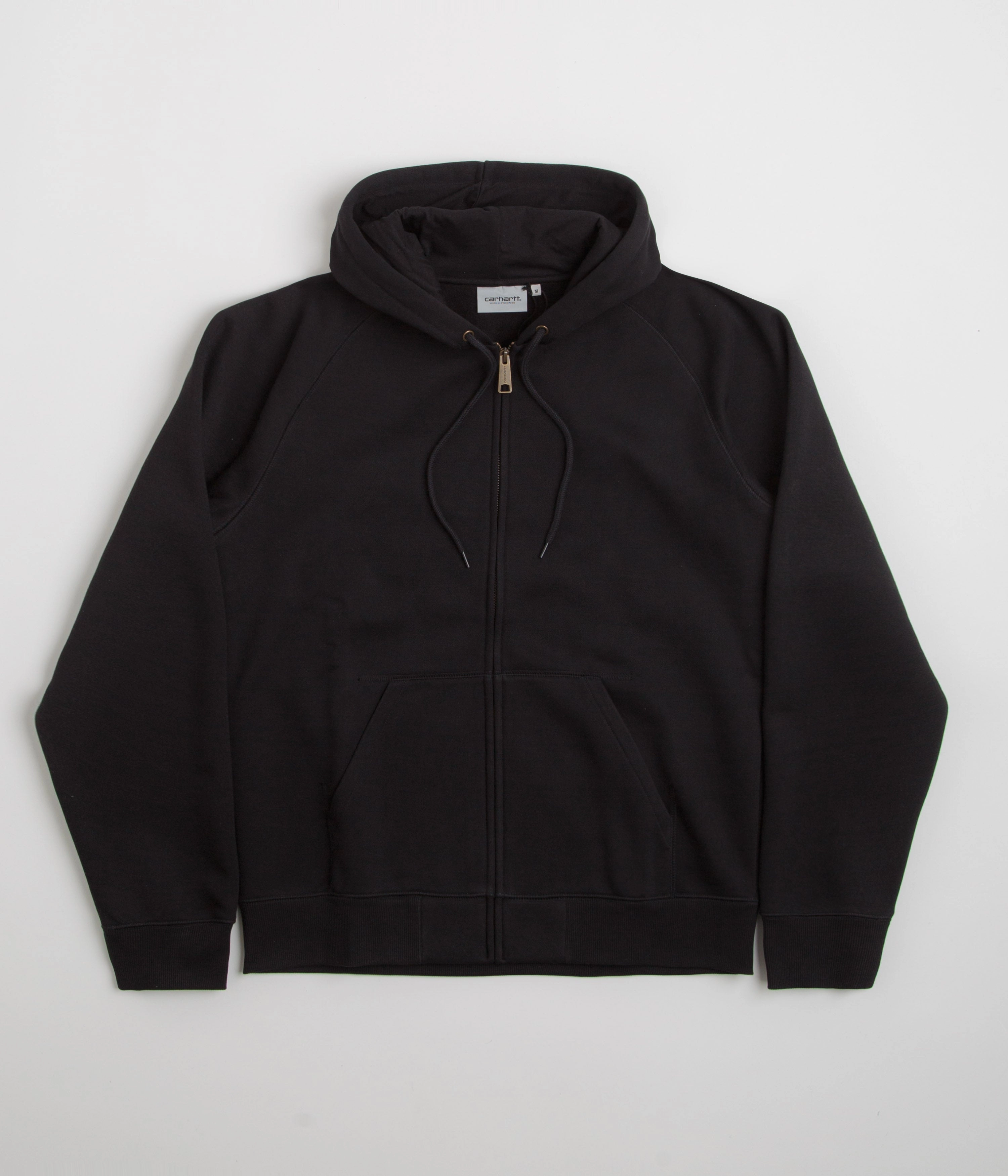 Carhartt Hooded Chase Jacket - Black / Gold Hold Travel Light