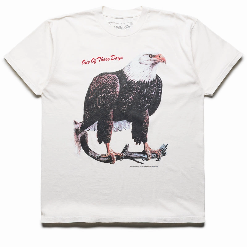 One Of These Days Bird Of Prey Tee - Bone Elderly buckle