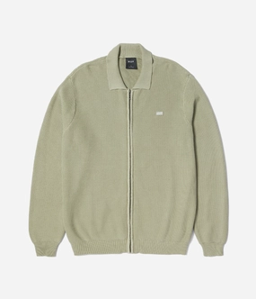 Light Drape FourWay Stretch Design Huf Anton Zip Overdyed Sweater