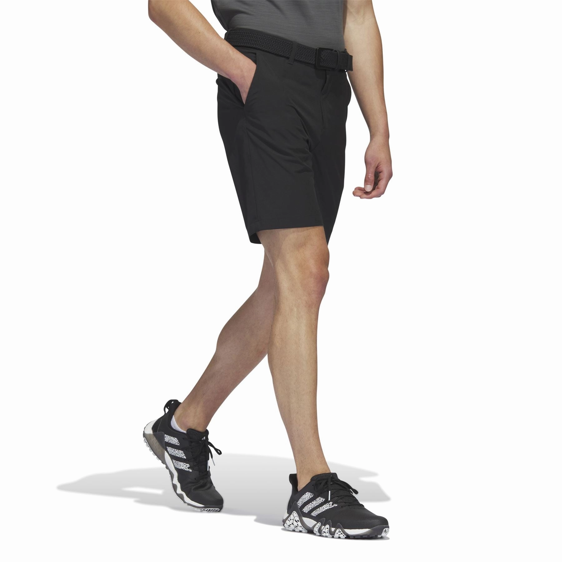 Ultimate365 8.5 Inch Golf Shorts Black warm tones poolside fashion