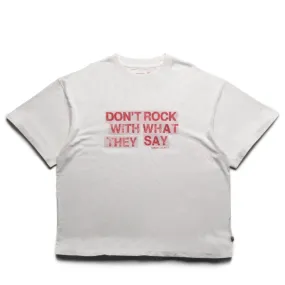 Honor The Gift What They Say Tee - White Yoga wear Recycled Polyester Blend