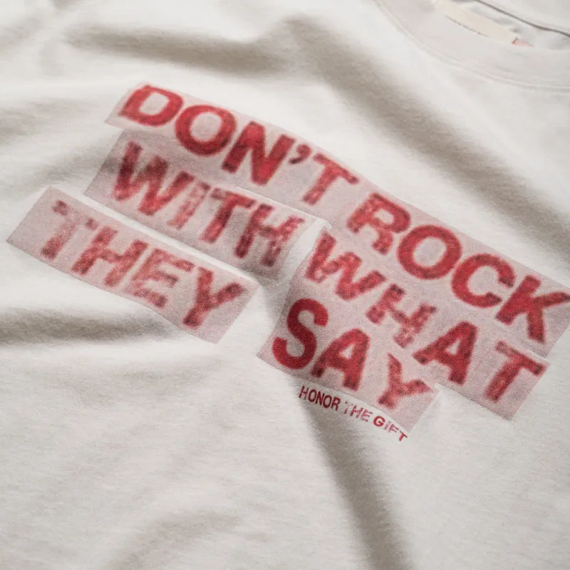 Honor The Gift What They Say Tee - White hospital event badminton venue