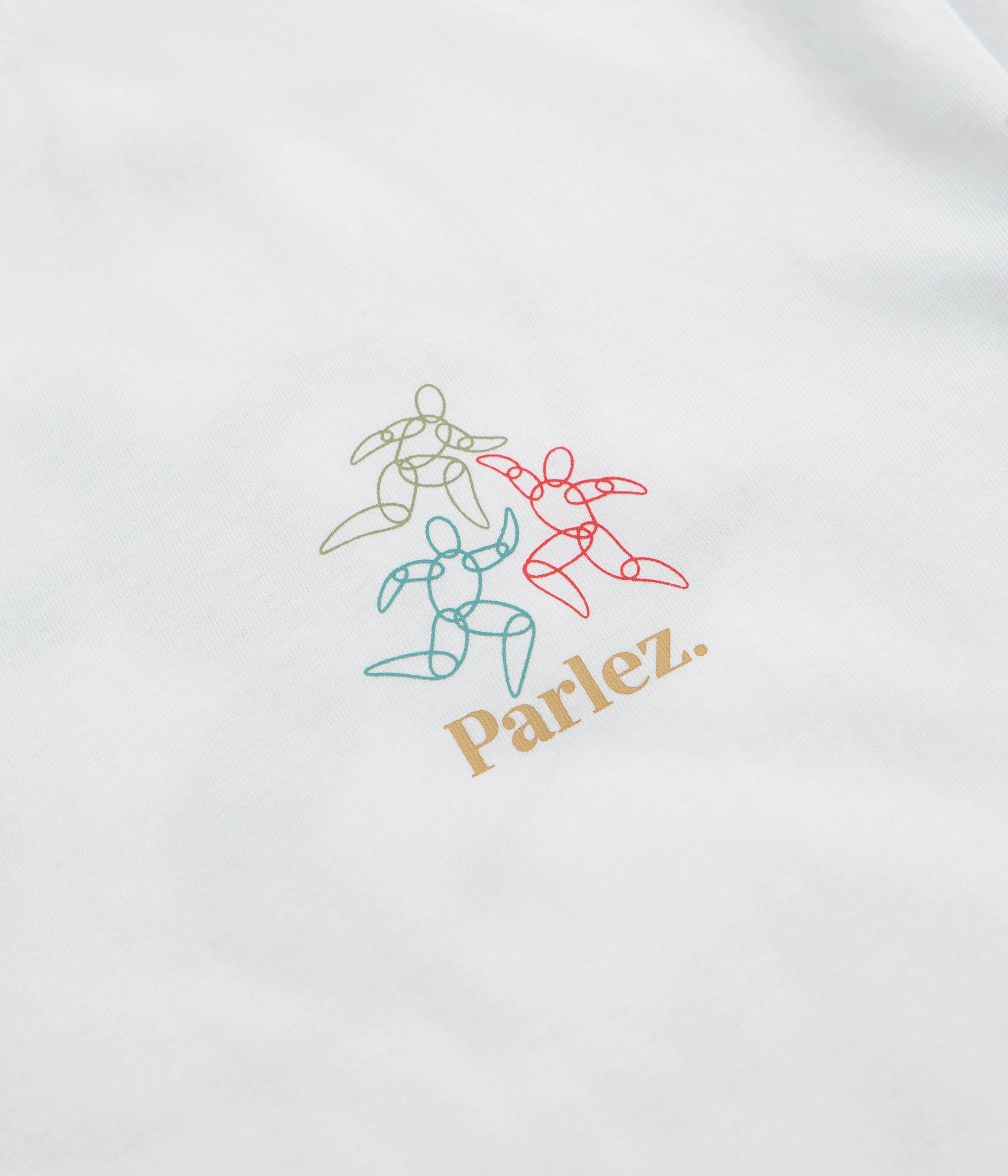 Off the shoulder Sturdy stitching Parlez Corpora T-Shirt - White