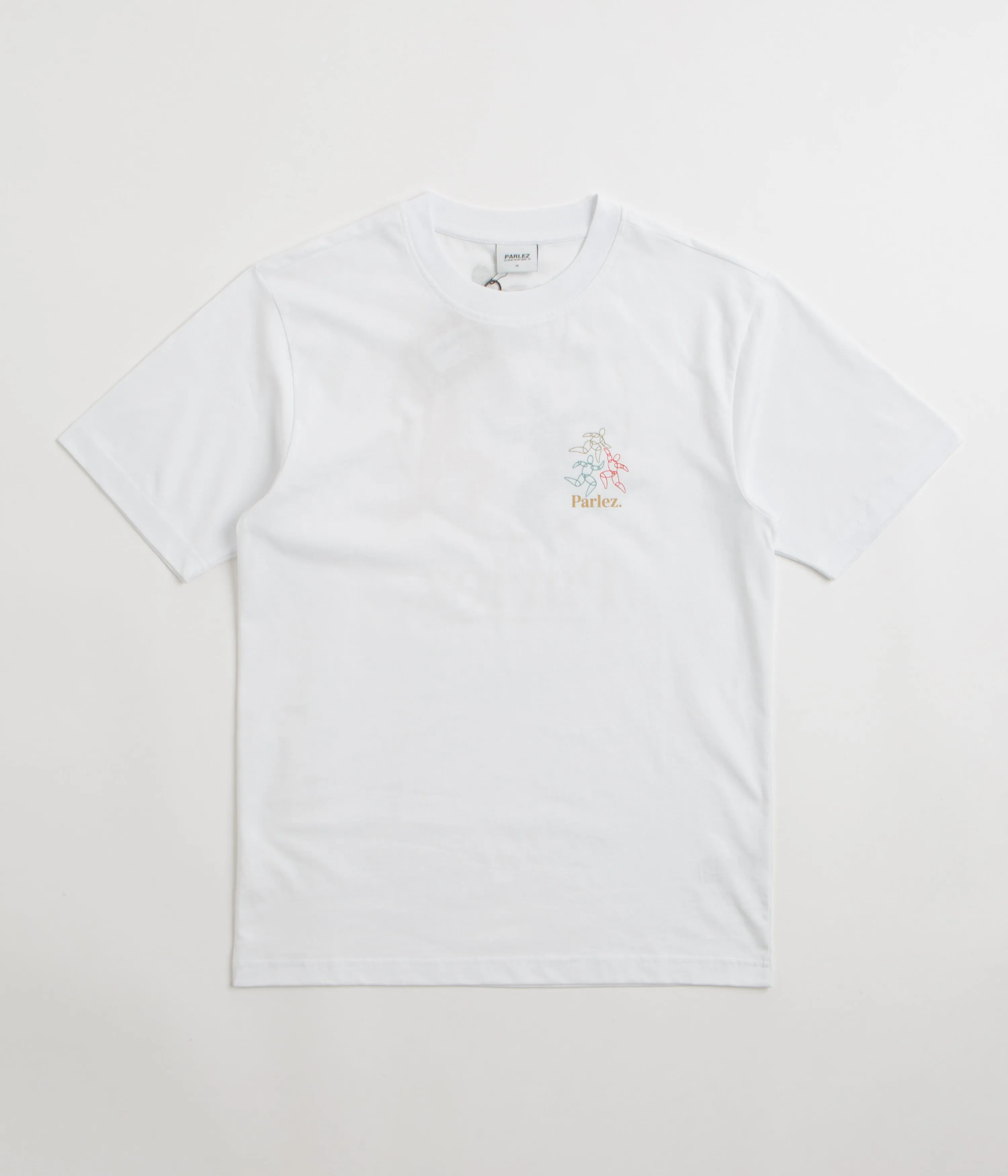 ruching School Uniform Parlez Corpora T-Shirt - White