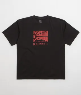 Rassvet Ray Logo T-Shirt - Black Ruffled