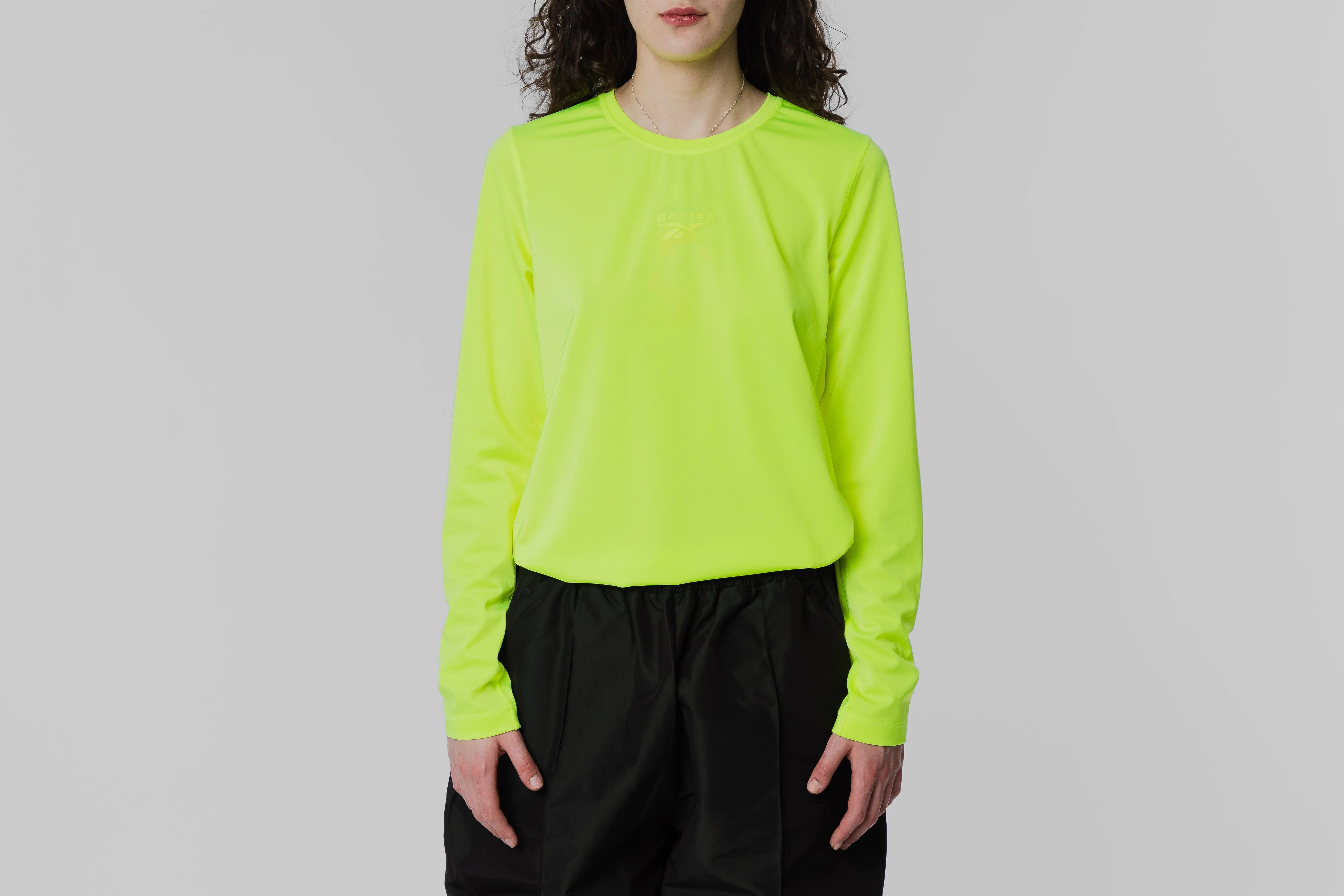Women's Reebok x Botter Long Sleeve Shirt Luxurious Feel Temperature Regulating Fabric